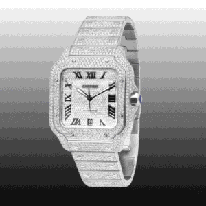 Cartier Santos Iced Out