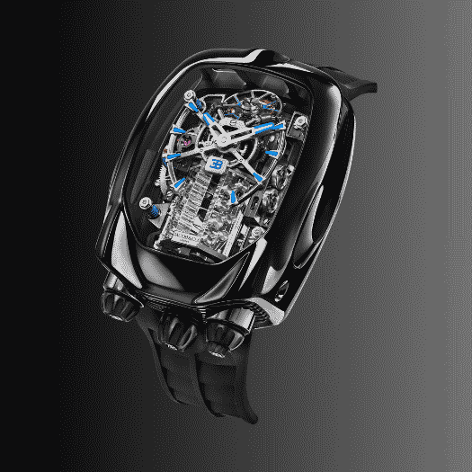 jacob & co. bugatti chiron tourbillon full black – luxury quartz watch