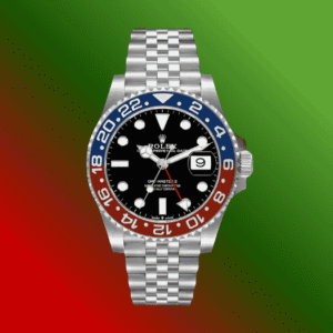 rolex gmt master ii pepsi – red & blue ceramic bezel luxury watch